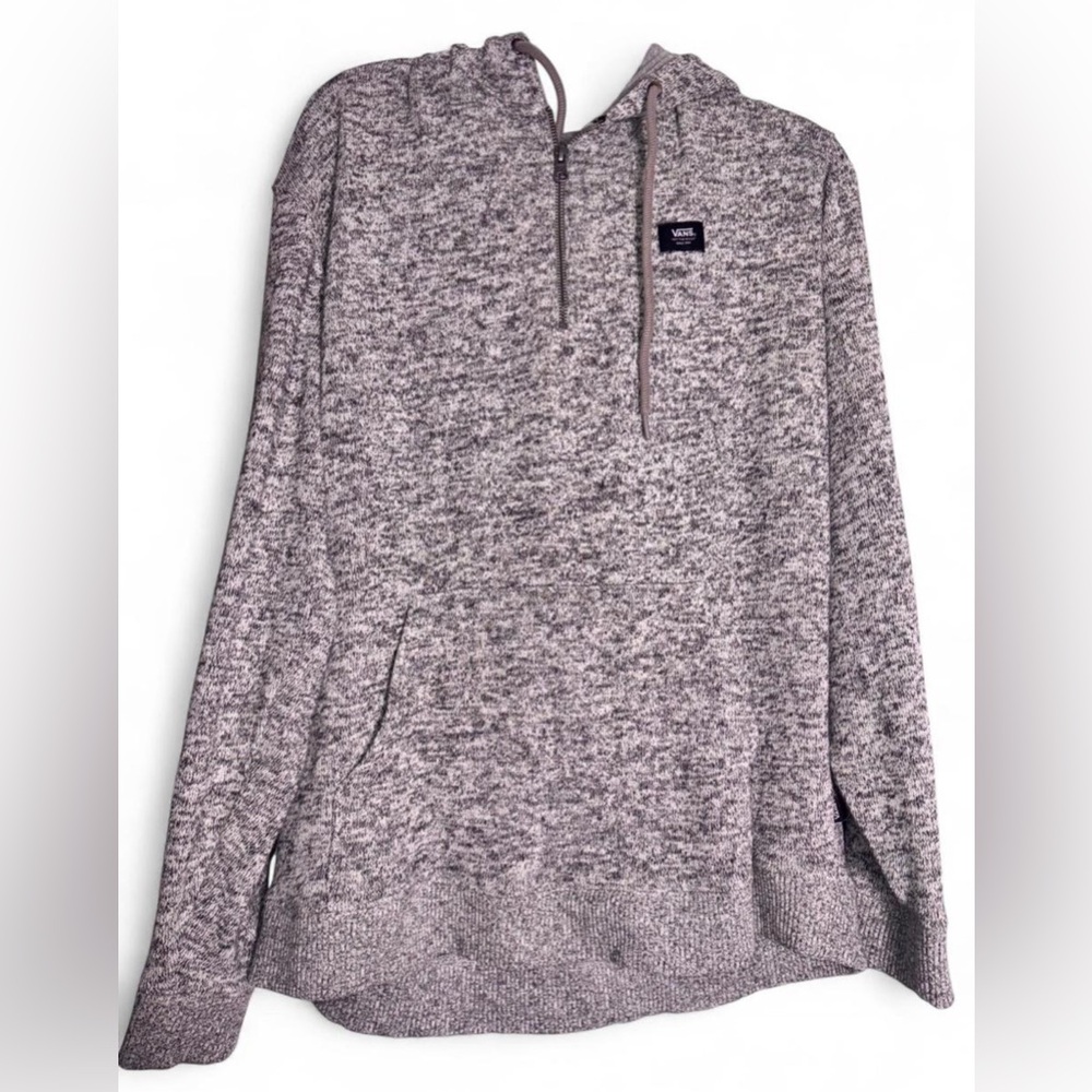 Vans Heather Gray Zip-Up Men's Sweater